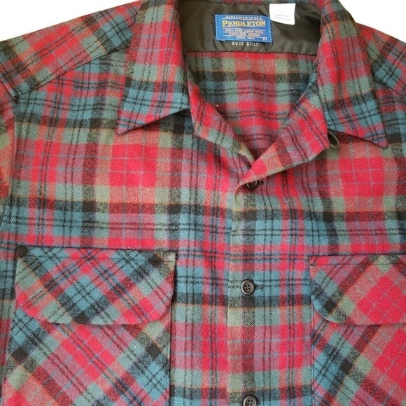 Pendleton Button Down Shirt Mens Large Vintage 90s Grunge Streetwear Utility - Picture 6 of 7